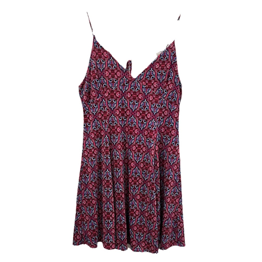 Painted Threads Sleeveless Printed Mini Dress Pink Purple Size XL